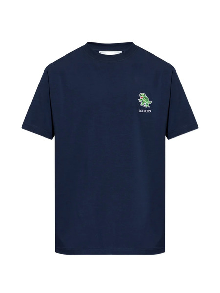  Iceberg Dinosaur Logo T-shirt - Blue 