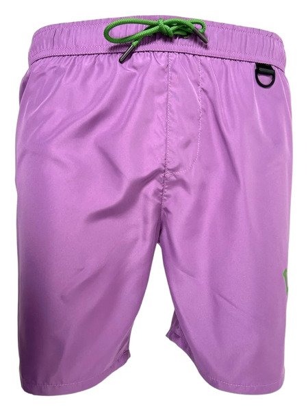  Iceberg Drawstring Logo-print Swim Shorts - Purple 