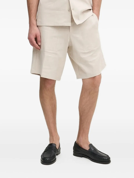 Iceberg Elasticated-waist Shorts - Neutrals 