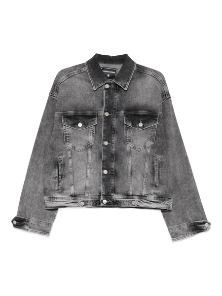  Iceberg Embellished Denim Jacket - Black 