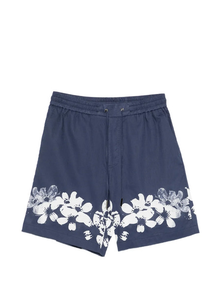  Iceberg Floral Drawstring Shorts - Blue 