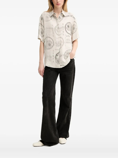  Iceberg Floral Print Short-sleeve Shirt - Neutrals 