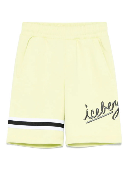  Iceberg Kids Logo-print Shorts - Green 