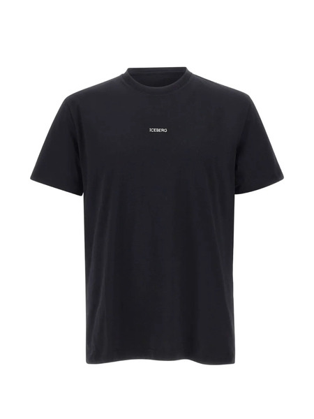  Iceberg Logo-embroidered T-shirt - Black 
