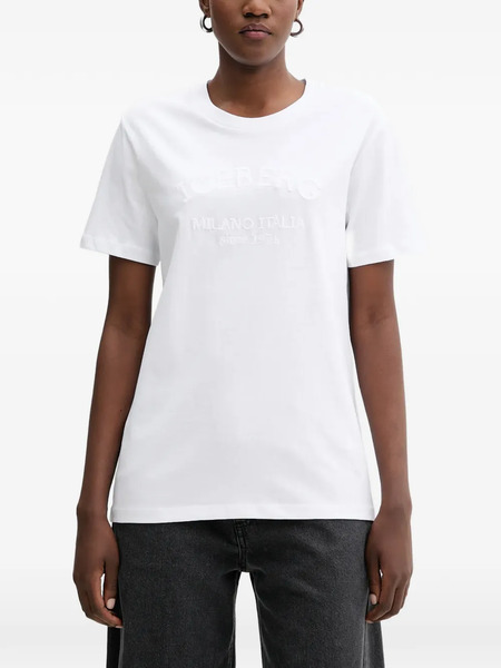  Iceberg Logo-embroidered T-shirt - White 