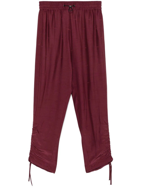  Iceberg Logo-jacquard Trousers - Red 