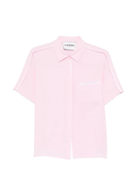  Iceberg Pocket Piped Top - Pink 