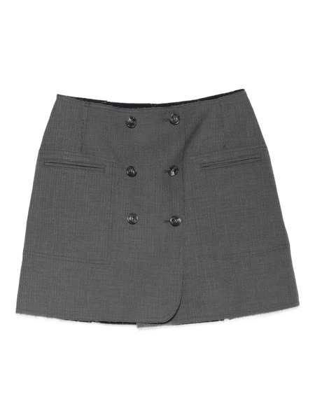 Iceberg Reversible Pinstripe Mini Skirt - Grey 