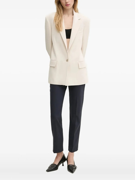  Iceberg Single-breasted Padded-shoulder Blazer - Neutrals 
