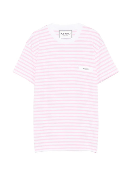  Iceberg Striped T-shirt - Pink 