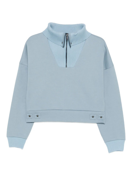  Iceberg Zip Funnel-neck Sweatshirt - Blue 