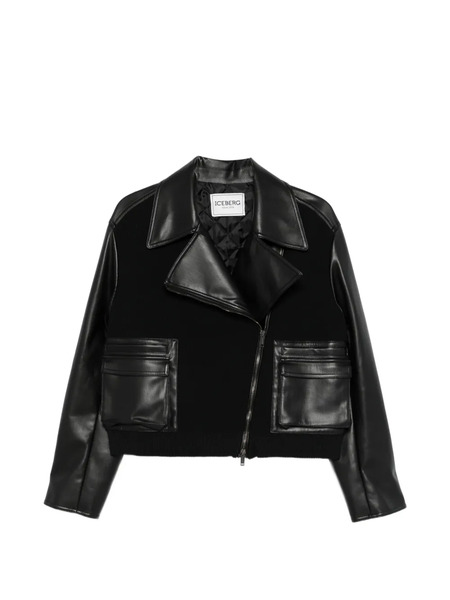  Iceberg Zip-up Biker Jacket - Black 