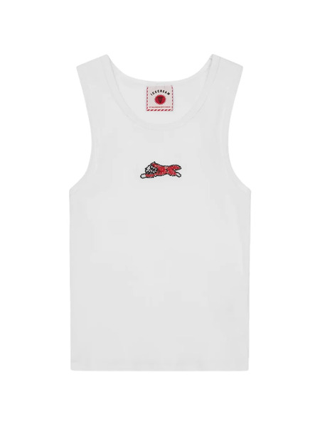 Icecream Beaded-embellishment Tank Top - White 