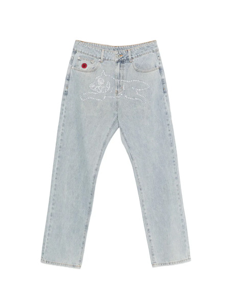  Icecream Embellished Jeans - Blue 