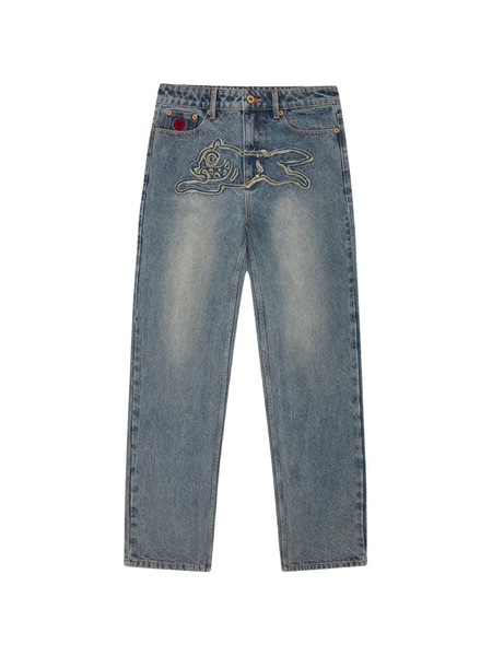  Icecream Graphic Appliqued Jeans - Blue 