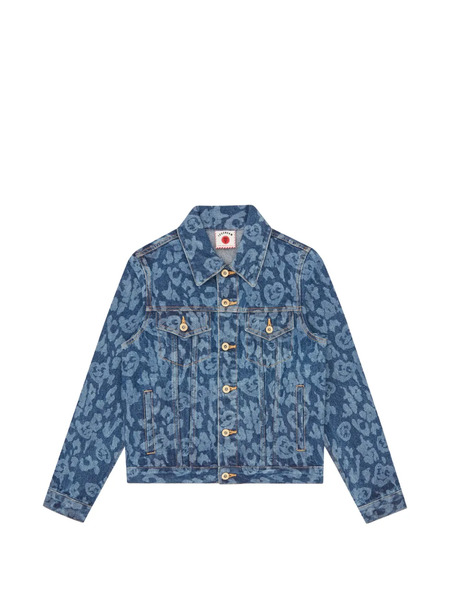  Icecream Logo-appliqué Denim Jacket - Blue 