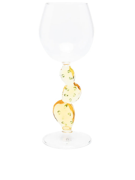  Ichendorf Milano Cactus-motif Asymmetric Wine Glass - Neutrals 