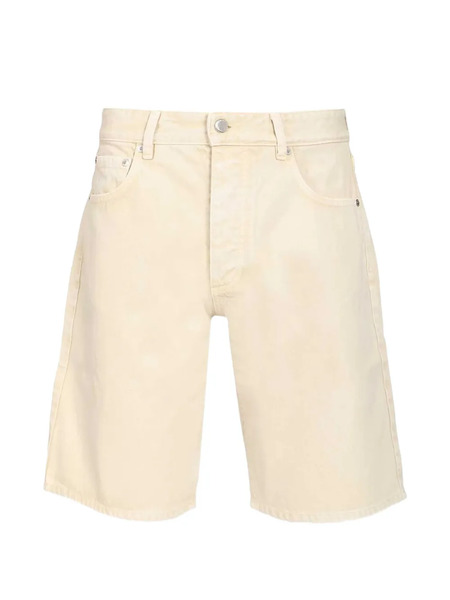  Icon Denim Button Shorts - Neutrals 