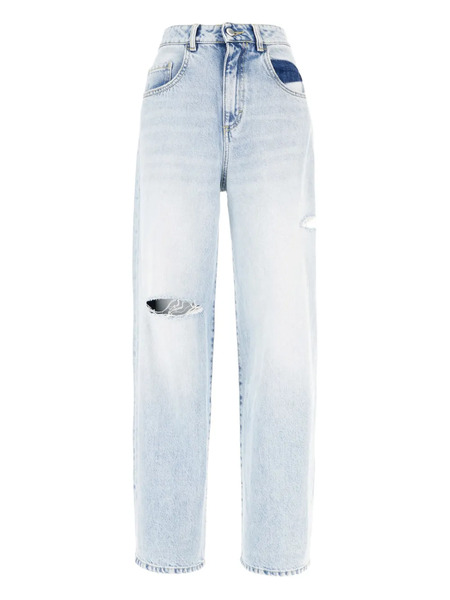  Icon Denim Double-star Ripped Jeans - Blue 