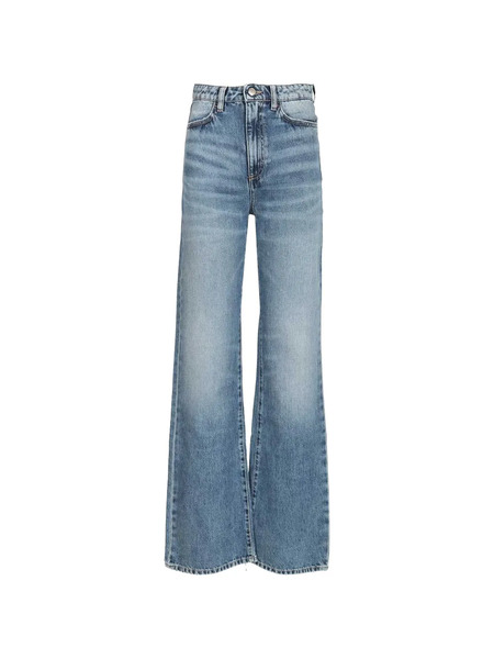  Icon Denim High-waisted Five-pocket Jeans - Blue 
