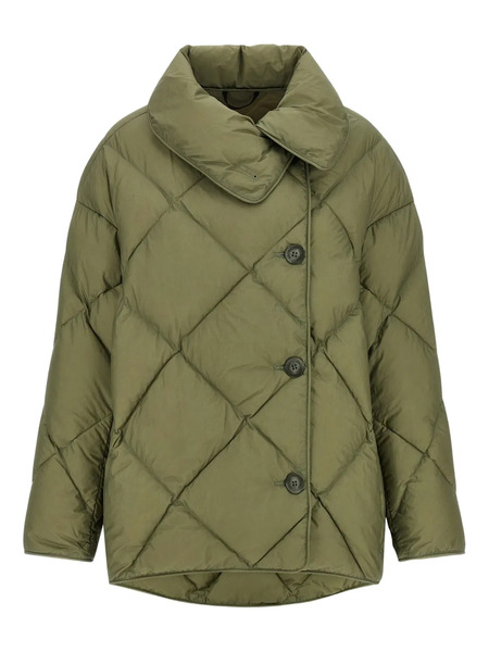  Ienki Ienki Quilted High-neck Jacket - Green 