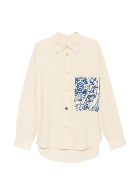  Ih Nom Uh Nit Chest-pocket Shirt - Neutrals 