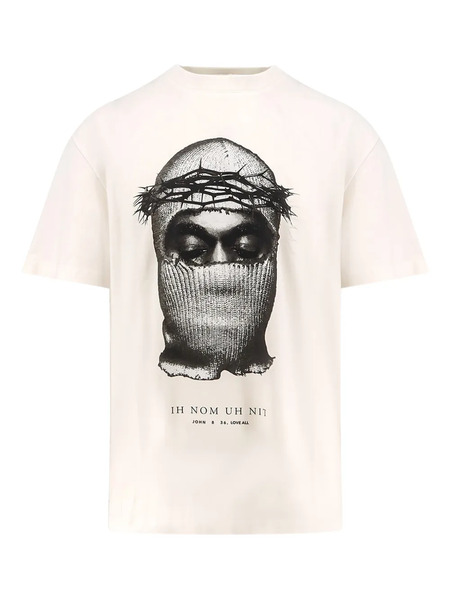  Ih Nom Uh Nit Crowned Mask T-shirt - Neutrals 