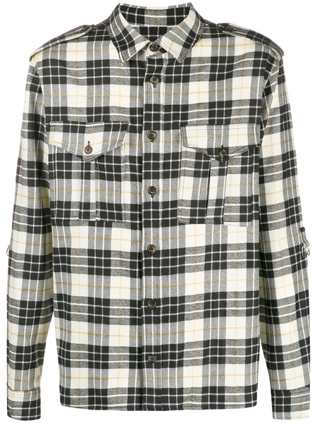  Ih Nom Uh Nit Plaid Flannel Shirt - White 
