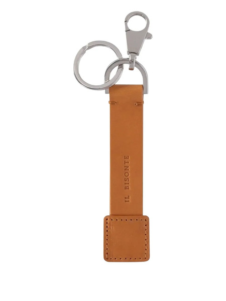  Il Bisonte Leather Keyring - Brown 