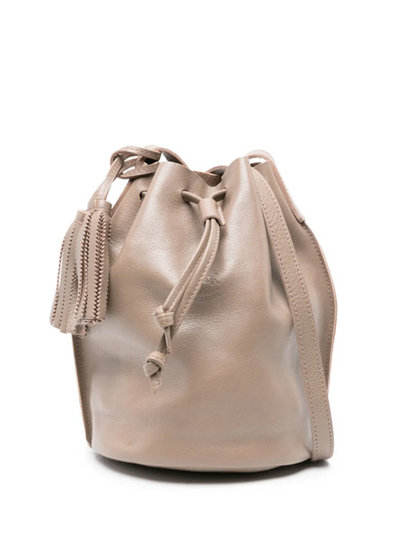  Il Bisonte Silvia Leather Bucket Bag - Neutrals 