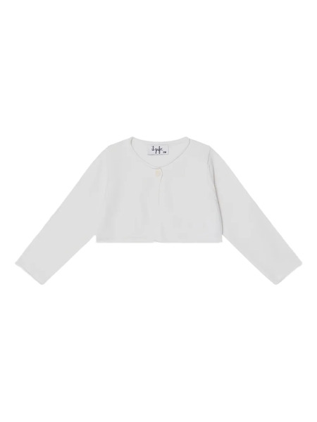  Il Gufo Button Short Cardigan - White 