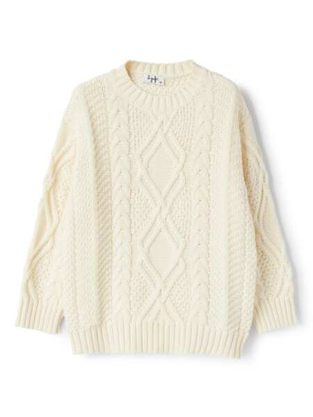  Il Gufo Cable-knit Jumper - Neutrals 