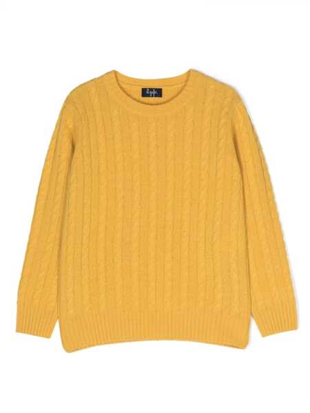  Il Gufo Cable-knit Virgin-wool Jumper - Yellow 