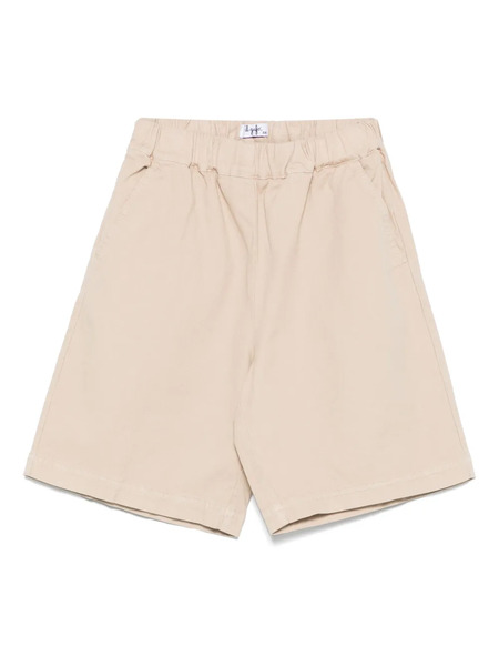  Il Gufo Canvas Bermuda Shorts - Neutrals 