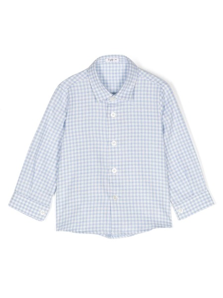  Il Gufo Checked Cotton Shirt - Blue 