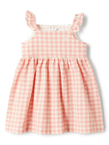  Il Gufo Checked Dress - Pink 