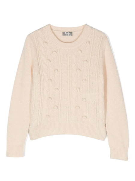  Il Gufo Chunky-knit Wool Jumper - Neutrals 