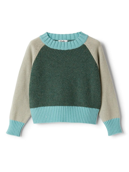  Il Gufo Colour-block Jumper - Blue 