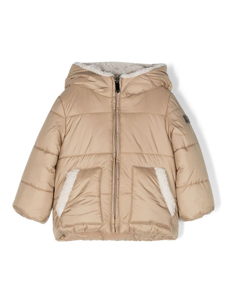  Il Gufo Contrasting-trim Padded Jacket - Brown 