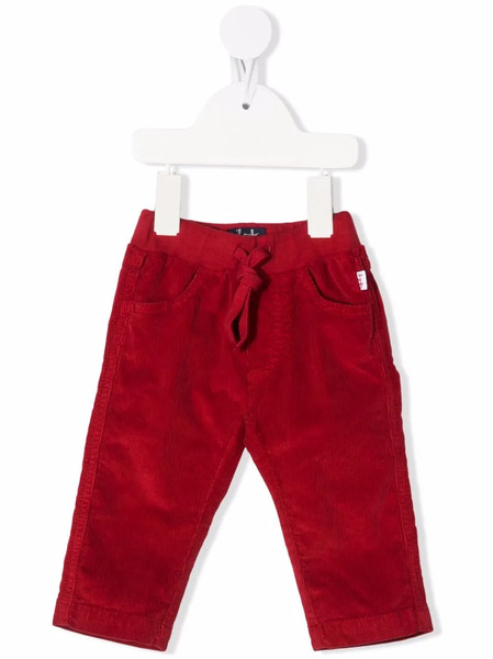  Il Gufo Corduroy Drawstring Trousers - Red 