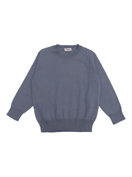  Il Gufo Cotton Crew-neck Sweatshirt - Blue 
