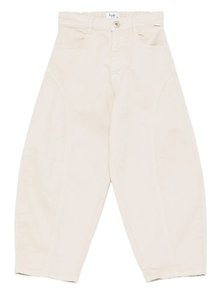  Il Gufo Curved-pocket Trousers - Neutrals 