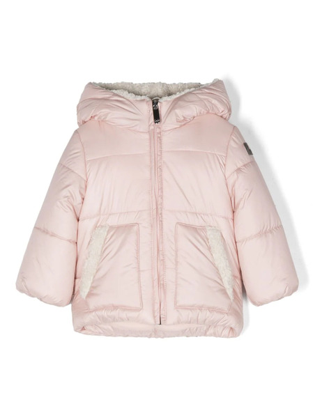  Il Gufo Faux-shearling-lining Hooded Padded Jacket - Pink 