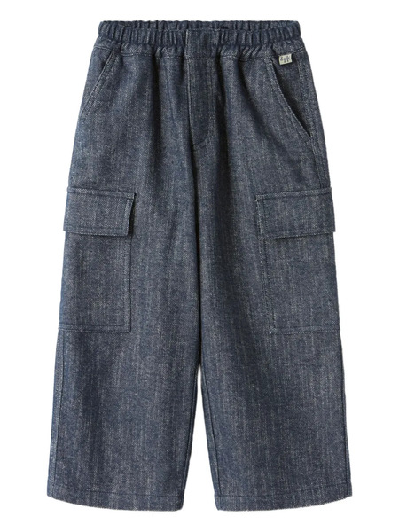  Il Gufo Flap-pocket Trousers - Blue 