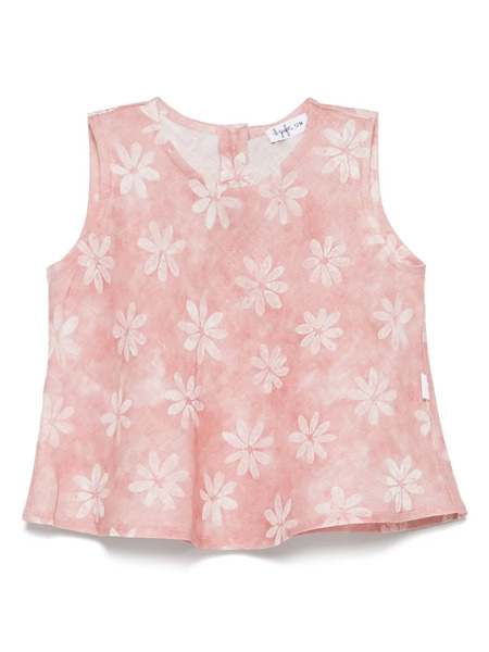  Il Gufo Floral-print Top - Pink 
