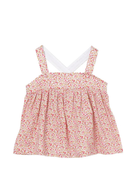  Il Gufo Floral Top - Pink 