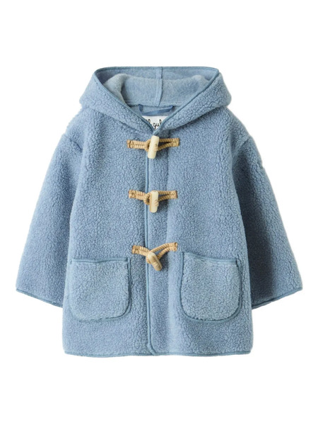  Il Gufo Hooded Toggle Coat - Blue 