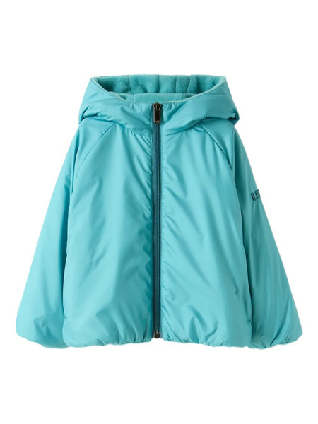  Il Gufo Hooded Zip Coat - Blue 