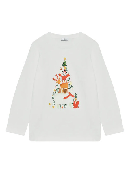  Il Gufo Illustration-style Print T-shirt - White 