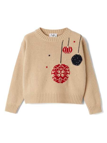  Il Gufo Intarsia-knit Jumper - Neutrals 